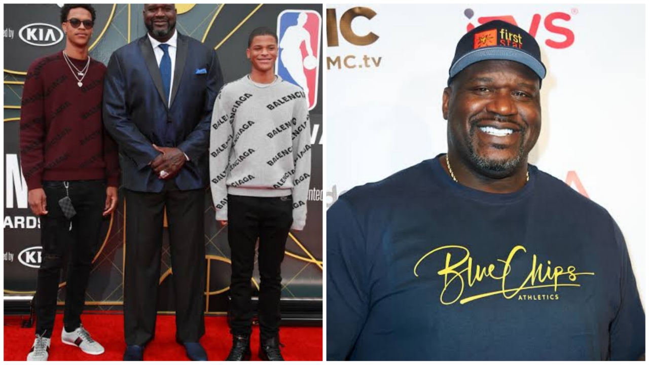 Shaq says he's the 'Original Big Baller' while wearing throwback