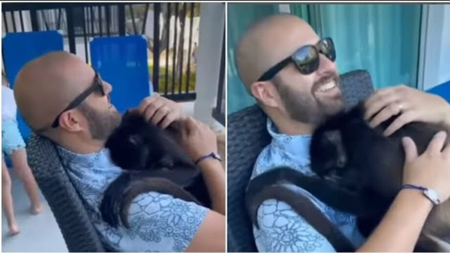 A Video Of A Monkey Giving A Warm Hug To Man Sitting On A Balcony Is Winning the Hearts Of Netizens, Watch 559154