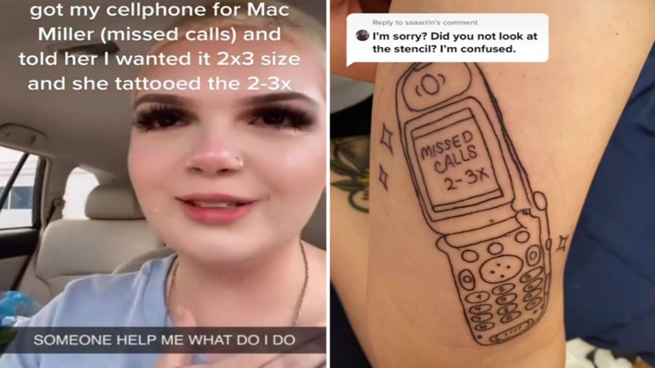 After an artist's design error, a woman tears up over the 'worst tattoo' –  Idaho News