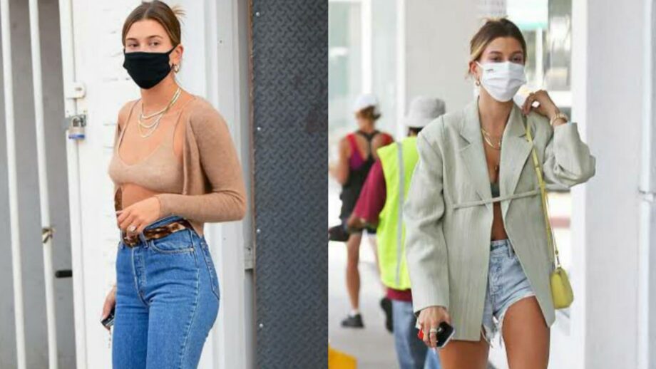 Throwback To Best Outfits Worn By Hailey Bieber On Her Recent Tour