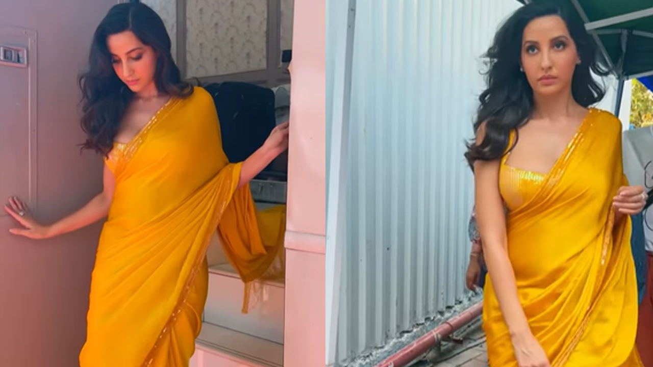 Sexy Video: Nora Fatehi is essentially the most sensuous videsi babe in desi saree, followers go bananas |  MSN News