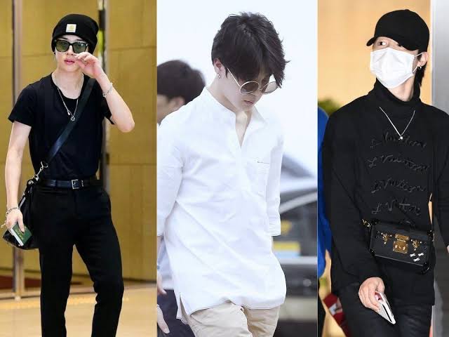 Jimin stuns with his chic airport fashion + 'HAVE A SAFE FLIGHT JIMIN'  trends Worldwide as fans bid him farewell as he departs for the US