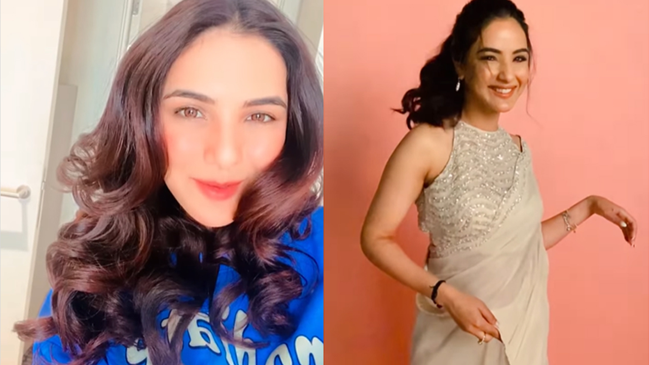Jasmin Bhasin grabs eyeballs in sensational transparent saree  transformation, see video | IWMBuzz