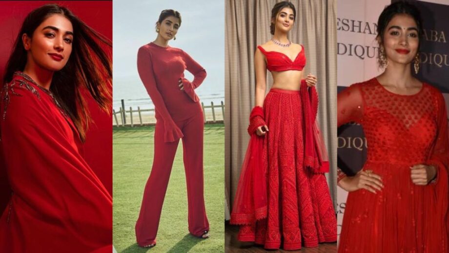 Pooja Hegde STUNNING HOT In Red Dress at Zee Cine Awards Red Carpet 2019  HD  YouTube