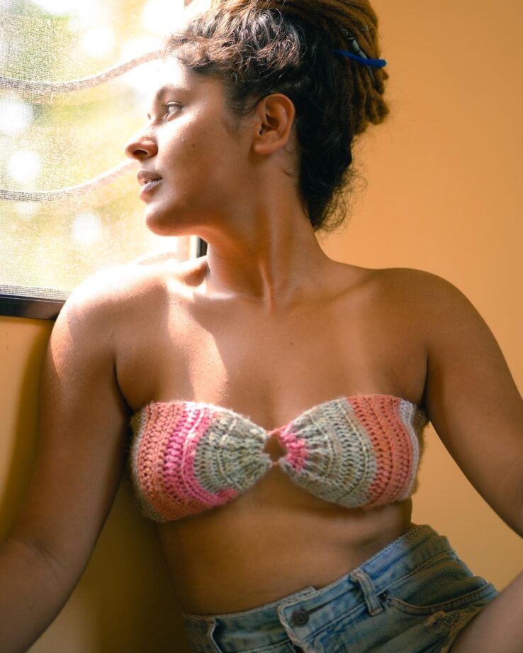 Former TMKOC actress Nidhi Bhanushali swamps internet with her sassy crochet bikini avatar 783243