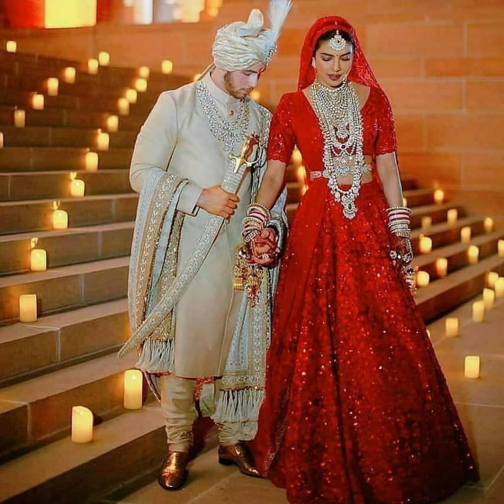 Priyanka Chopra-Nick Jonas wedding, Priyanka Chopra lehenga photos: More  details about the bride's lehenga | - Times of India