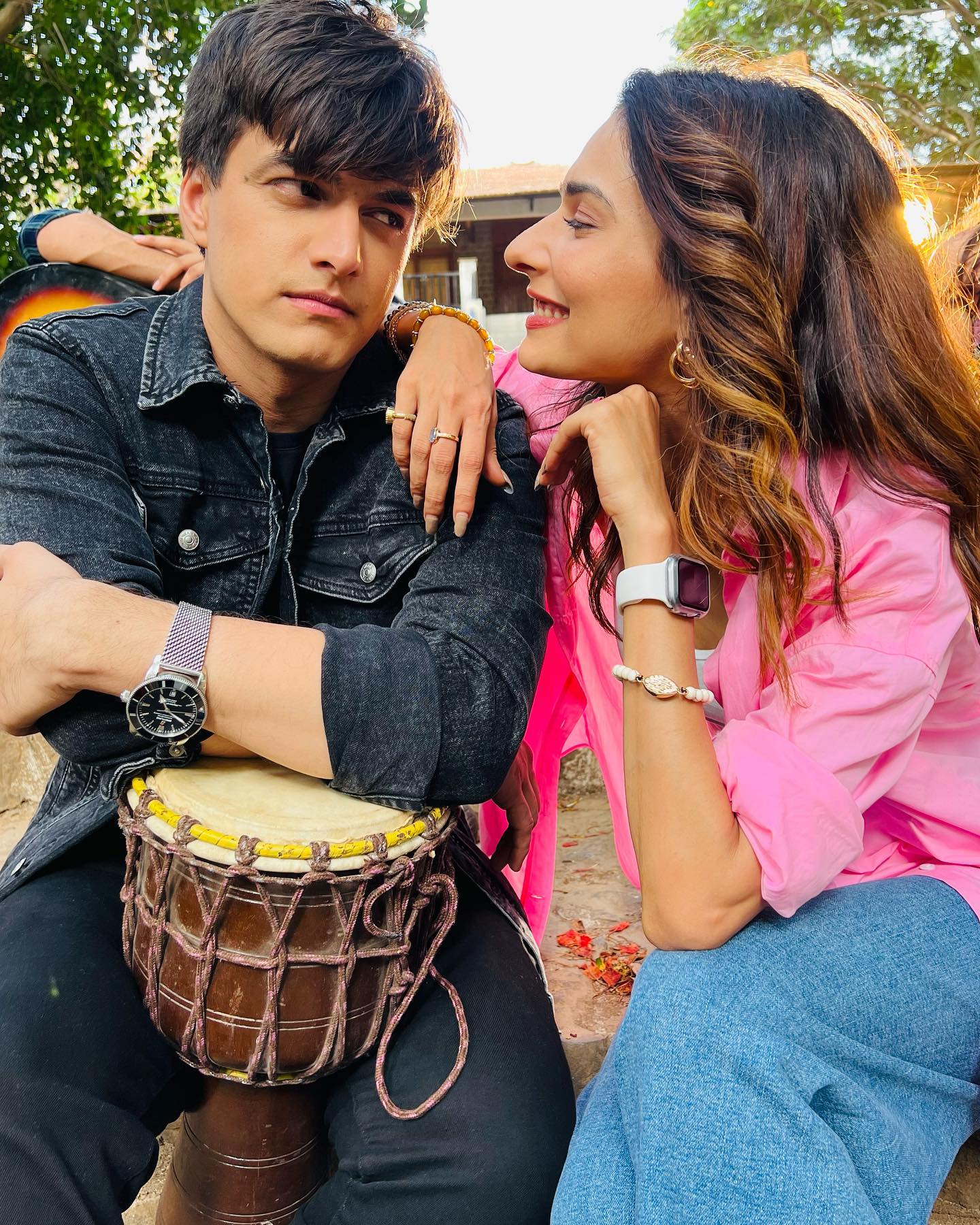 Mohsin Khan and his cute on-set moments with co-star | IWMBuzz