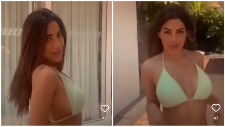 Video: Nikki Tamboli poses like 'queen of sensuality' dazzles in pink bralette effortlessly 610656