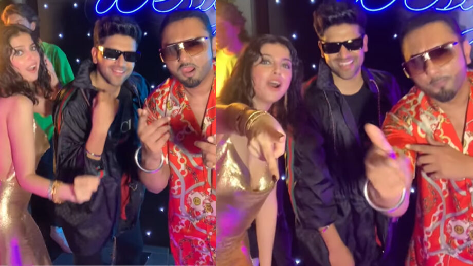 Watch: Yo Yo Honey Singh and Guru Randhawa chill together with Divya Khosla Kumar, see goofy moment 623577