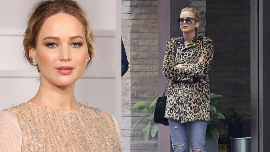 Jennifer Lawrence Loves A Little Animal Print Moment In Her Street Style |  IWMBuzz