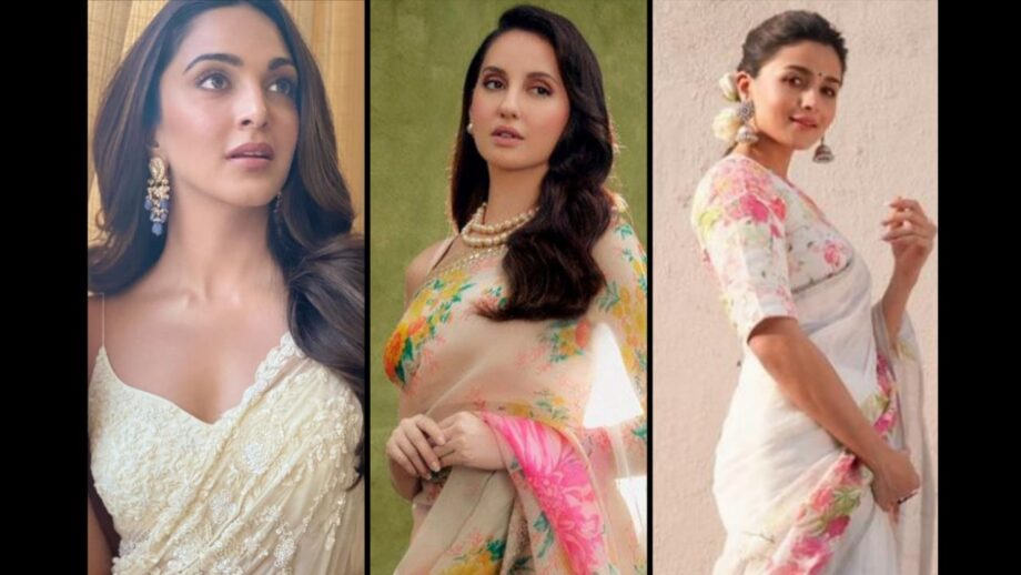Kiara Advani, Nora Fatehi To Alia Bhatt: 5 Style Icons Who Dazzled With  Their Summer-Styled Sarees | IWMBuzz