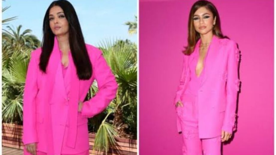 Aishwarya Rai Vs Zendaya: Whose Looks Make You Drool In The Hot Pink Suit? 640406