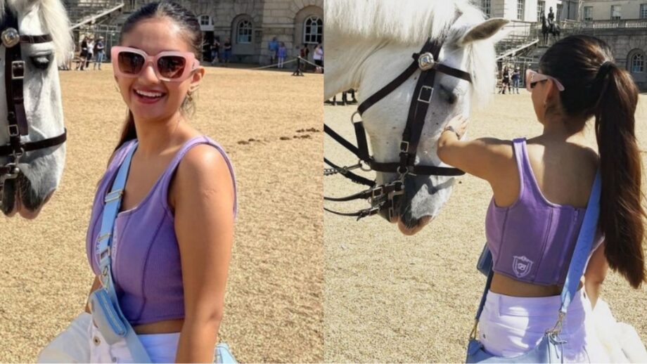 Anushka Sen is in love with a white horse she met in London, asks fans for name suggestions
