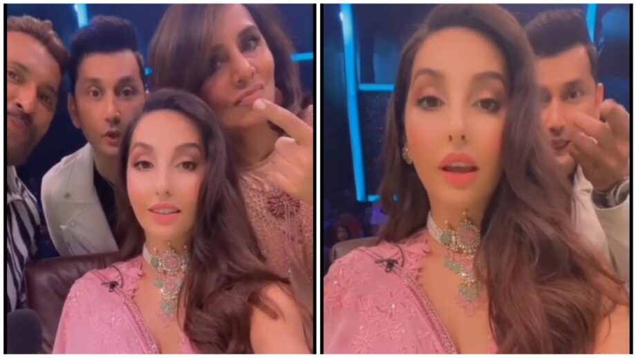 “I Am Not Pregnant”, says Nora Fatehi While Having Fun With Her Co-Judges In A Dance Reality Show