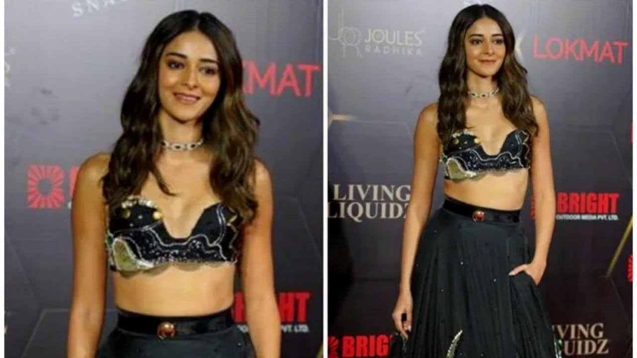 Brighten Up Your Ethnic Look In A Chic Black Lehenga Like Ananya Panday | IWMBuzz