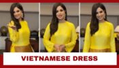 Harnaaz Sandhu Goes Dream Girl Mode In Traditional Yellow Vietnamese Dress: See Pic 652060