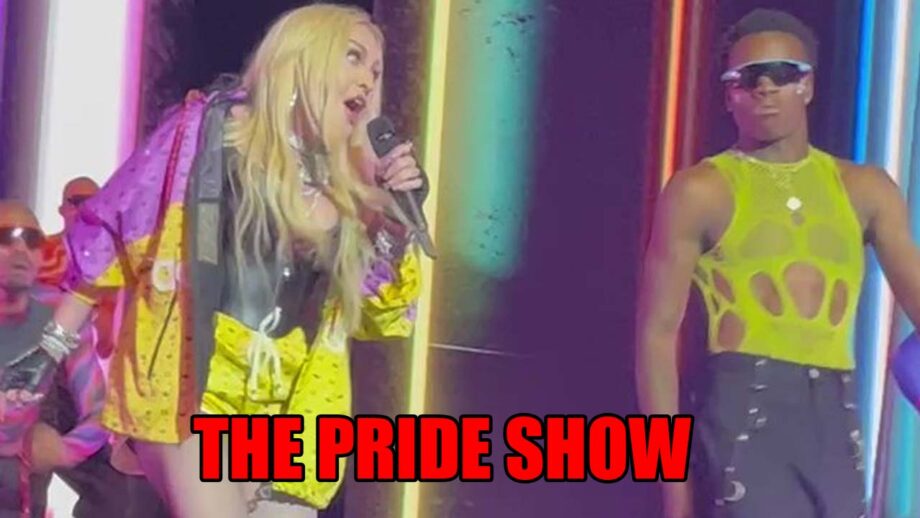 Madonna And Her 16 Yr Old Son Rock The Pride Show As They Dance Together: See Here 651257