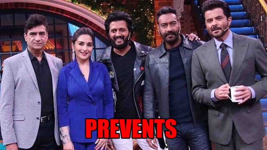 Sir Maximum Filme Maine Kiye He: Ajay Devgn Prevents Anil Kapoor From Sitting Besides Madhuri Dixit In Funny Interaction: Check 662389