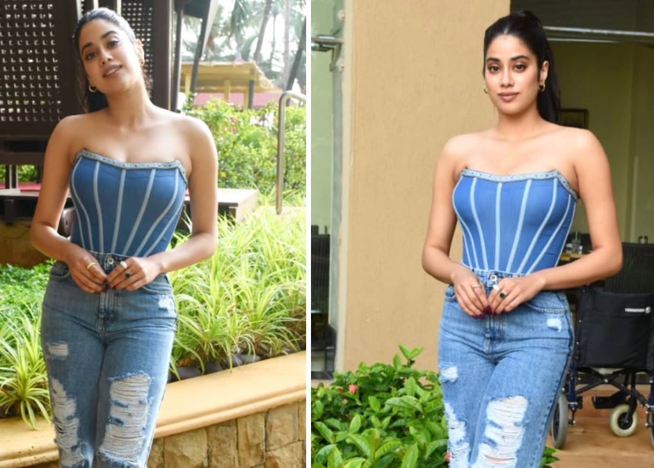 Janhvi Kapoor's White Corset Top Makes Her Sporty Style Better
