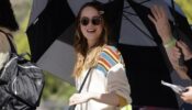 Emma Stone Slaying In A White Sweatshirt On Set – See Pics 673666