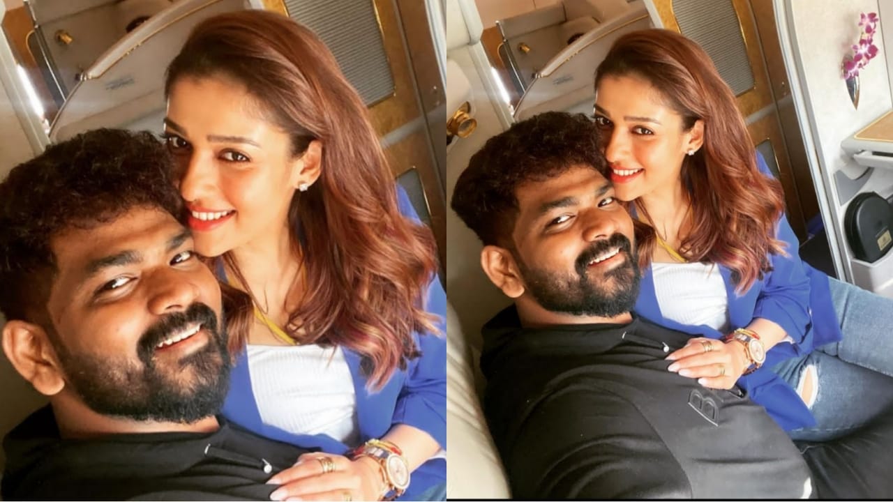 Enroute Barcelona: Nayanthara and husband Vignesh Shivan all set for  romantic honeymoon, share photo from private jet | IWMBuzz