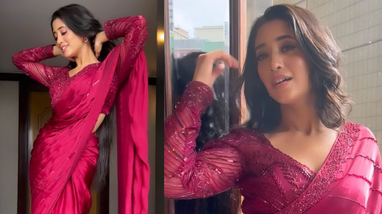 Naira Aka Shivangi Joshi Looking Beautiful In Saree - YouTube