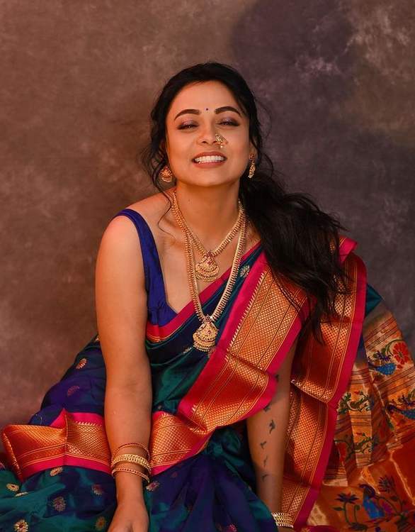 Festive Wear Kathpadar Silk Saree, 6.3 m (with blouse piece)