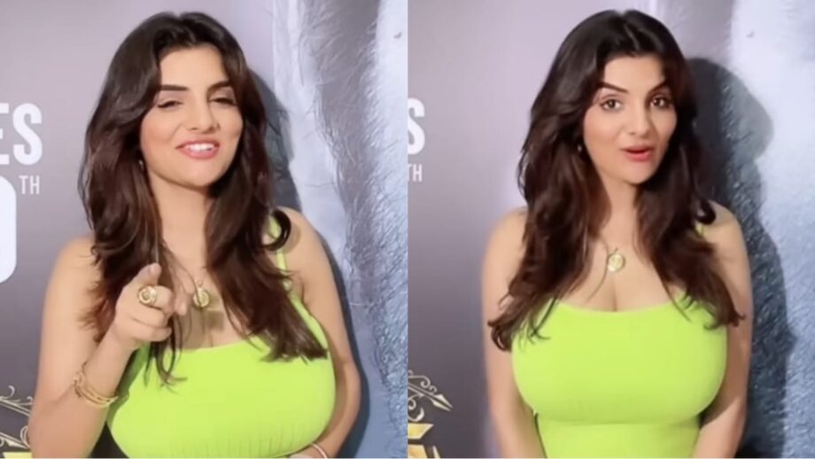 Video: When Anveshi Jain took over internet in neon green bodycon outfit 676631