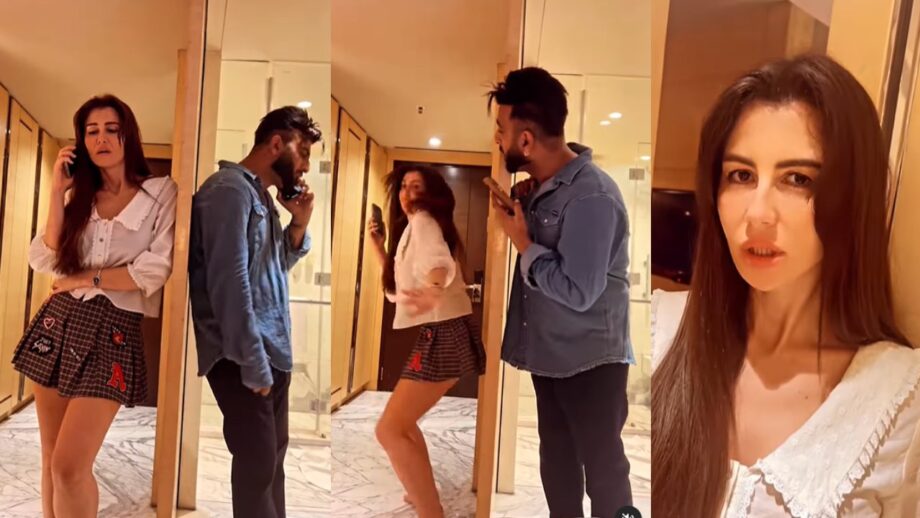Giorgia Andriani wins hearts with goofy expressions along with Shehnaaz Gill's brother Shehbaaz Badesha, video goes viral 679322