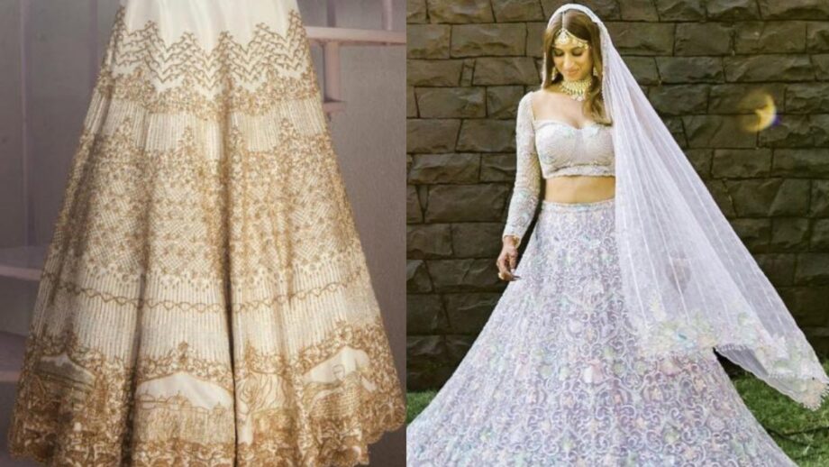 3 brides who wore customized lehengas embroidered with their love stories 691691