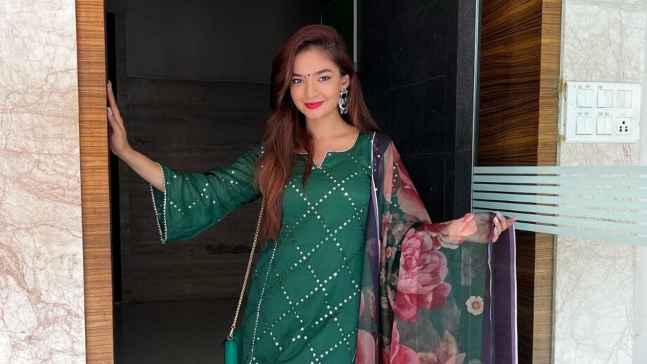 Anushka Sen Dressed In Gorgeous Green Traditional Ensemble: Check Out