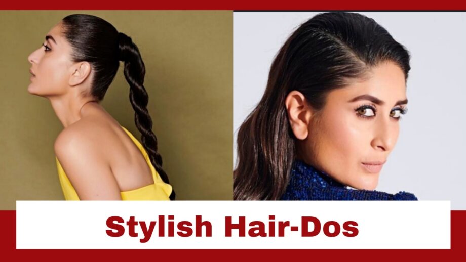 Braided Ponytail To Wet Hair Look: Kareena Kapoor's Stylish Hair-Dos |  IWMBuzz