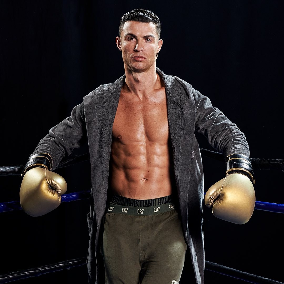 Soccer Legend Cristiano Ronaldo Steps Inside the Boxing Ring