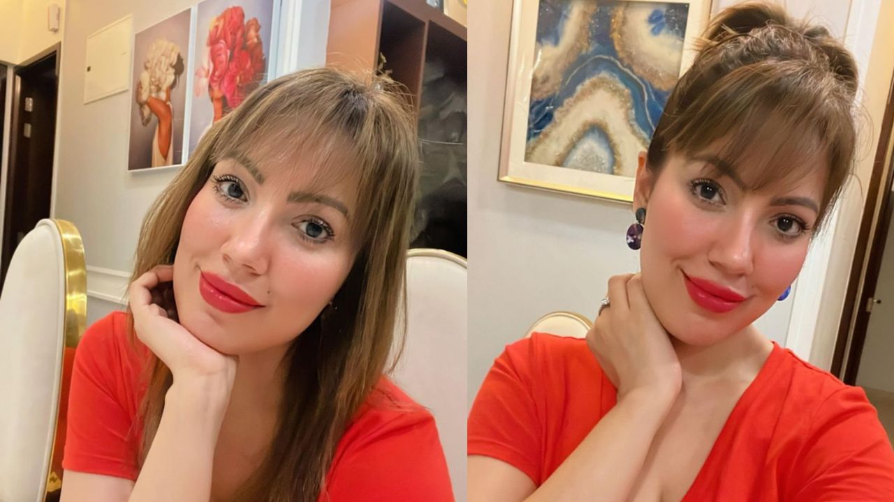 TMKOC diva Munmun Dutta gets new 'fringe bangs' hairstyle, looks spicy and  gorgeous in red | IWMBuzz