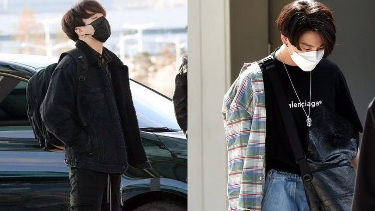 Jungkook Airport Clothes - Grey Denim Jacket  Bts clothing, Bts inspired  outfits, Fashion