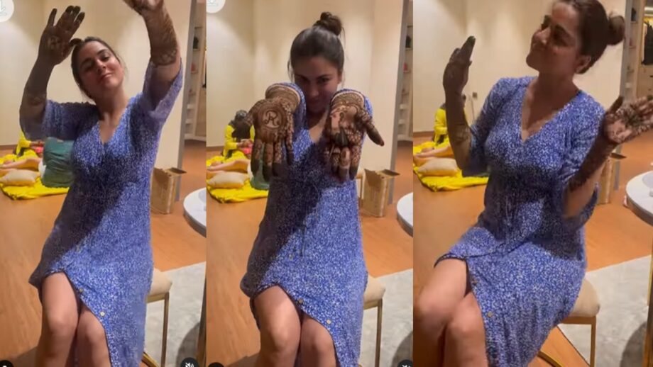Cutie Pie: Shraddha Arya gets gorgeous mehendi design done, goes mad and goofy in adorable video 710756
