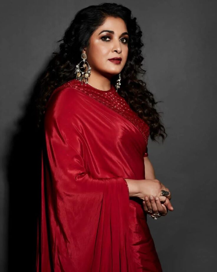 Ramya Krishnan Hot Navel Show in Saree | Actress Photos, Stills, Wallpapers