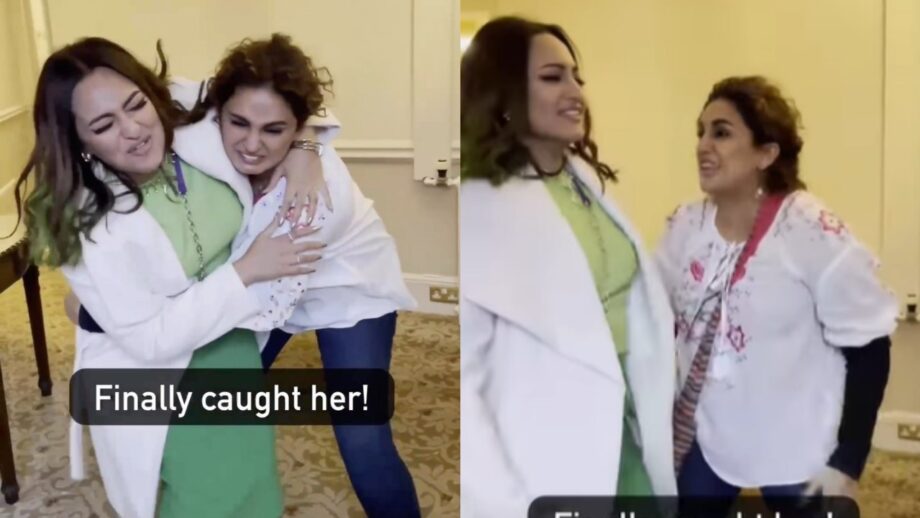 Sonakshi Sinha and Huma Qureshi are super excited for 'Double XL' promotions, see hilarious BTS video from promotions 708479