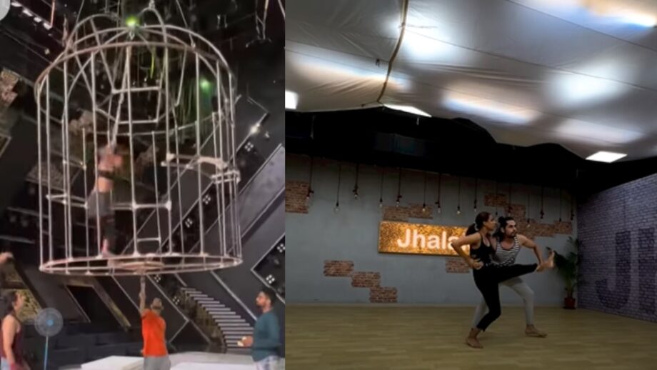Watch: Nia Sharma pulls off unbelievable dangerous stunt during dance rehearsals inside cage, fans shocked