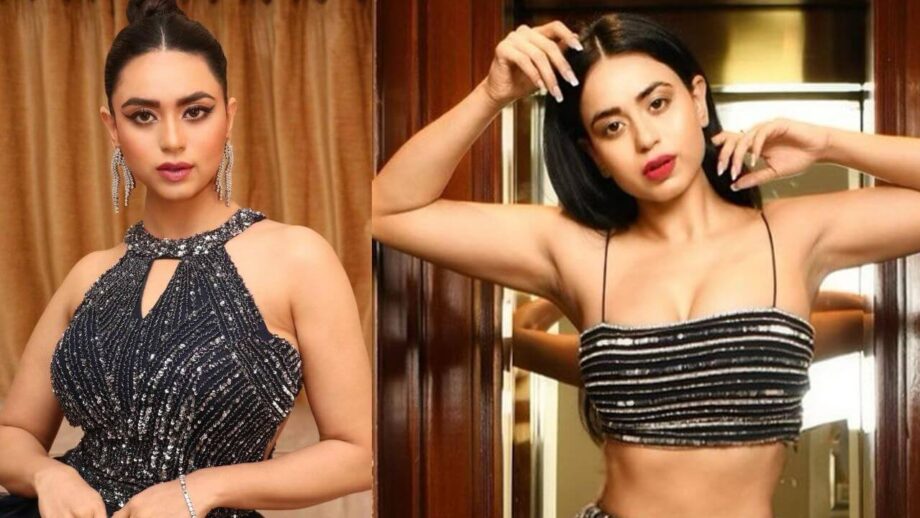 Bigg Boss 16 Fame Soundarya Sharma Embracing The Sequins Beaded Outfits, While Lean Body Gives Striking Pictures 724820