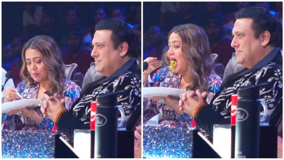 Hungry Girl: Neha Kakkar Enjoys Noodles While Shooting For Indian Idol 731087