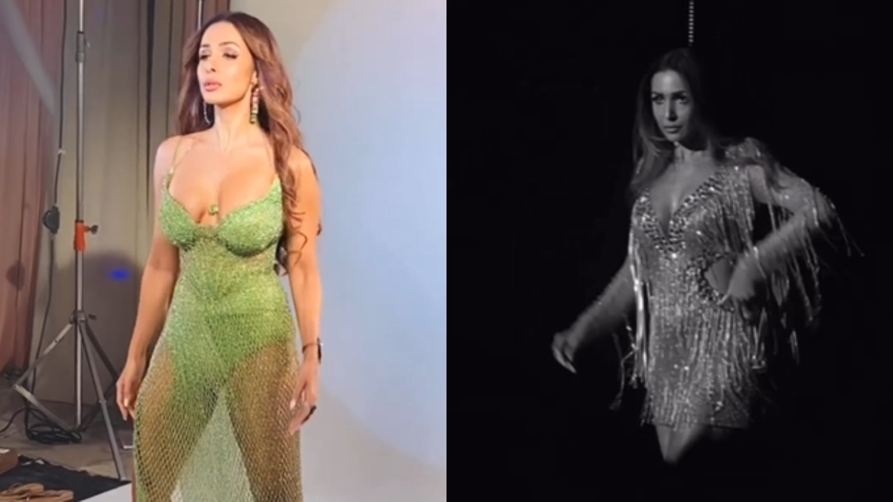 Sexy Video: Malaika Arora exudes glam in glittery deep neck frill costume for ‘Aap Jaisa Koi’ |  MSN News