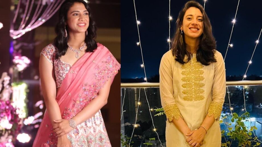 Smriti Mandhana Looks Drop-Dead Gorgeous In Traditional Drapes, While Her Cheerful Smiles Steal Hearts