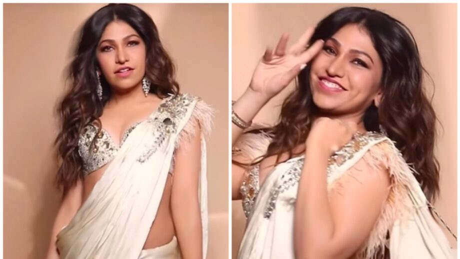Tulsi Kumar’s White Saree Is The Perfect Match To Sizzle For A Wedding Look