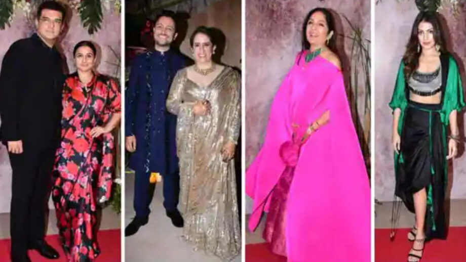 Vidya Balan, Neena Gupta, Rhea Chakraborty, and Sanya Malhotra attend Guneet Monga-Sunny Kapoor's pre-wedding bash