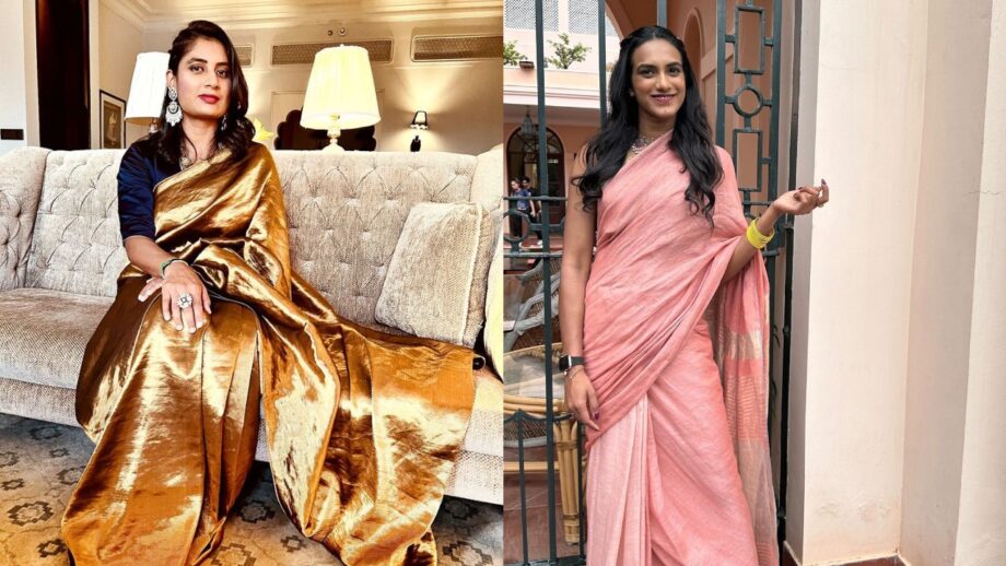 Fashion Battle: Mithali Raj Vs. PV Sindhu; Who Is Captivating In Plain Saree?