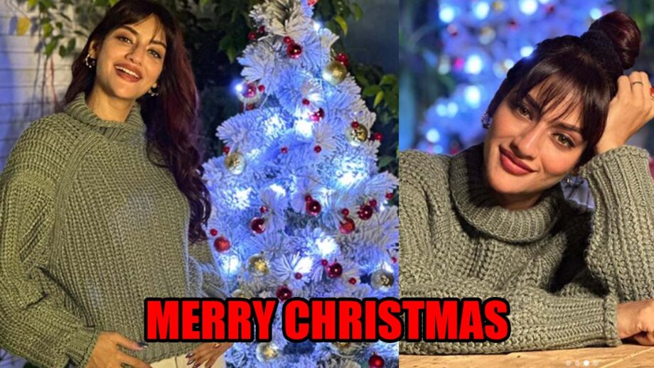 Nusrat Jahan celebrates Christmas in style, glams up in grey woollen top and white hot shorts