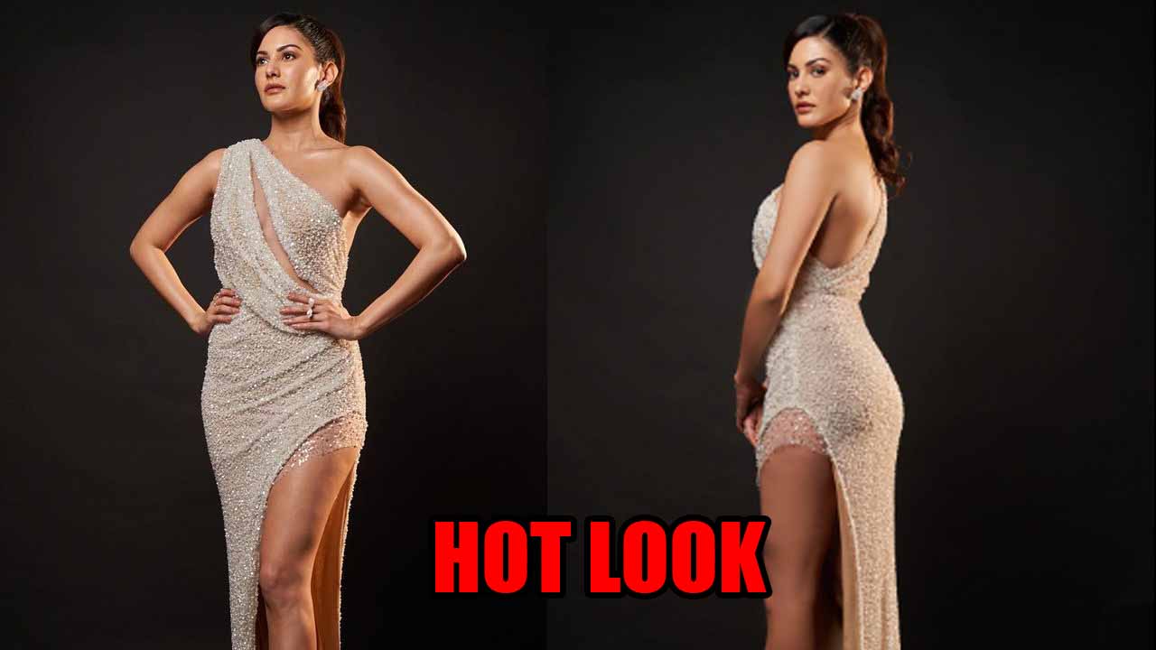 Amyra Dastur exudes glam in an one-shoulder pearl gown, fans love it 765115