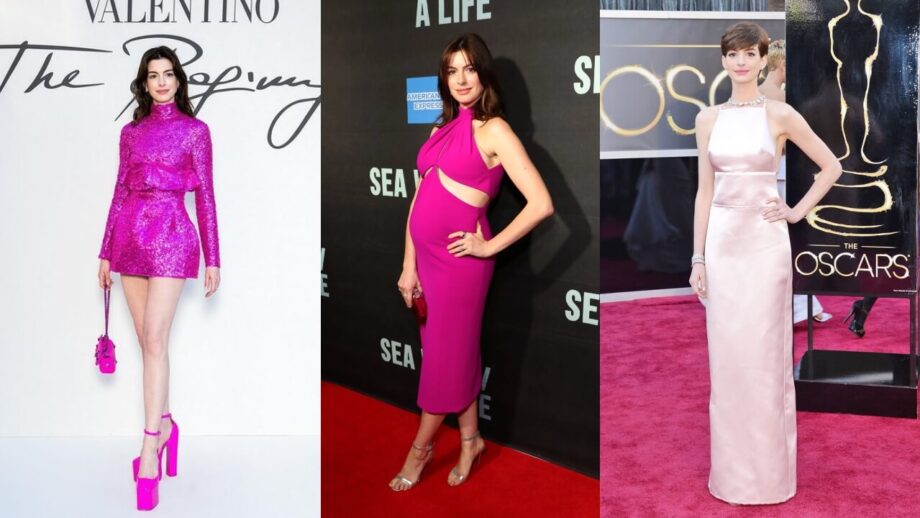 Anne Hathaway's Love for Pink: On And Off The Red Carpet 761305