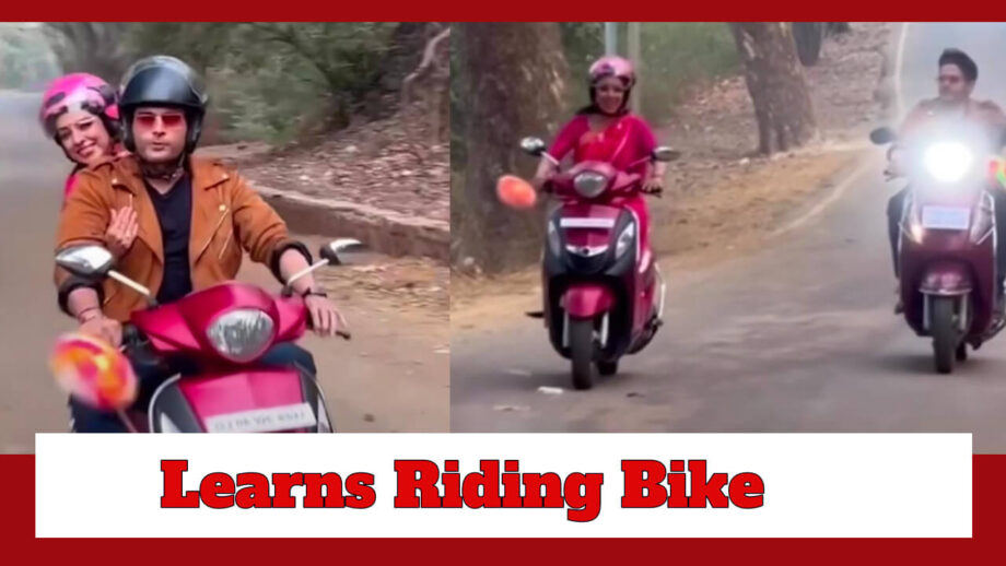 Anupamaa Fame Rupali Ganguly Learns Bike Ride For A Sequence 756668